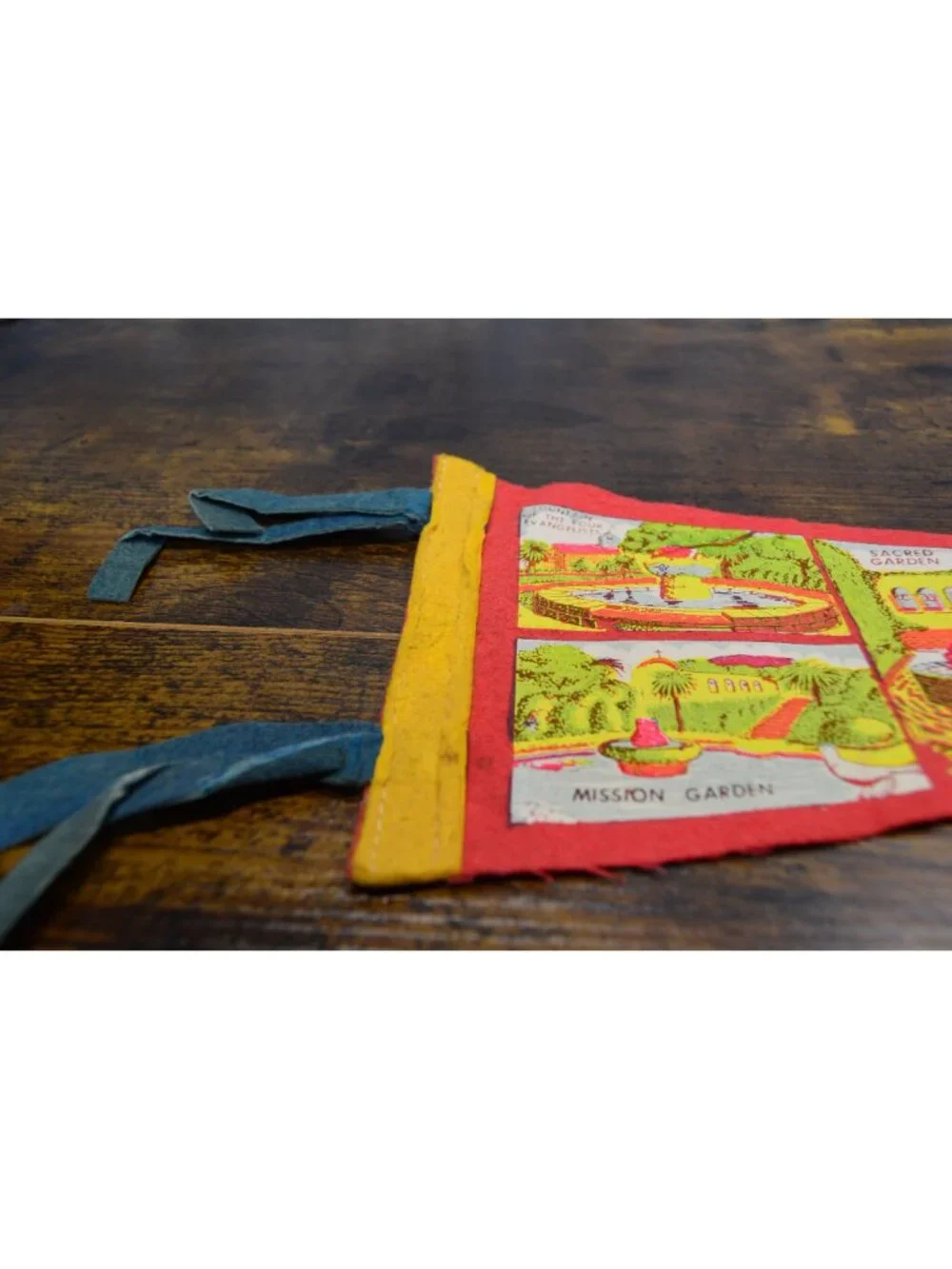 Vintage Old Mission San Juan Capistrano Felt Pennant 12 inches